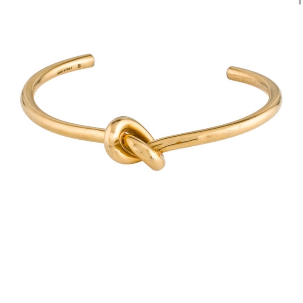 Celine Gold Knot Cuff Bracelet